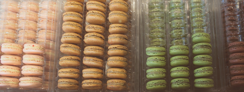 Rows of Macarons
